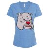 Women's Snow Heather Jersey V-Neck T-Shirt Thumbnail