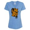Women's Snow Heather Jersey V-Neck T-Shirt Thumbnail