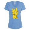 Women's Snow Heather Jersey V-Neck T-Shirt Thumbnail