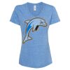 Women's Snow Heather Jersey V-Neck T-Shirt Thumbnail