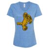 Women's Snow Heather Jersey V-Neck T-Shirt Thumbnail