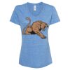 Women's Snow Heather Jersey V-Neck T-Shirt Thumbnail