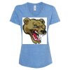 Women's Snow Heather Jersey V-Neck T-Shirt Thumbnail