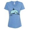 Women's Snow Heather Jersey V-Neck T-Shirt Thumbnail