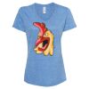 Women's Snow Heather Jersey V-Neck T-Shirt Thumbnail