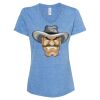 Women's Snow Heather Jersey V-Neck T-Shirt Thumbnail