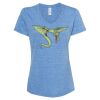 Women's Snow Heather Jersey V-Neck T-Shirt Thumbnail