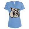 Women's Snow Heather Jersey V-Neck T-Shirt Thumbnail