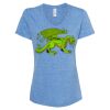 Women's Snow Heather Jersey V-Neck T-Shirt Thumbnail