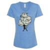 Women's Snow Heather Jersey V-Neck T-Shirt Thumbnail