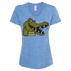 Women's Snow Heather Jersey V-Neck T-Shirt Thumbnail
