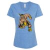 Women's Snow Heather Jersey V-Neck T-Shirt Thumbnail