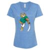 Women's Snow Heather Jersey V-Neck T-Shirt Thumbnail