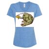 Women's Snow Heather Jersey V-Neck T-Shirt Thumbnail