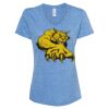 Women's Snow Heather Jersey V-Neck T-Shirt Thumbnail