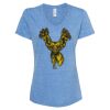 Women's Snow Heather Jersey V-Neck T-Shirt Thumbnail