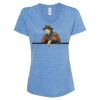 Women's Snow Heather Jersey V-Neck T-Shirt Thumbnail