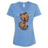 Women's Snow Heather Jersey V-Neck T-Shirt Thumbnail