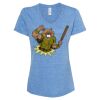 Women's Snow Heather Jersey V-Neck T-Shirt Thumbnail