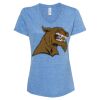 Women's Snow Heather Jersey V-Neck T-Shirt Thumbnail