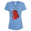 Women's Snow Heather Jersey V-Neck T-Shirt Thumbnail
