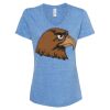 Women's Snow Heather Jersey V-Neck T-Shirt Thumbnail