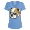 Women's Snow Heather Jersey V-Neck T-Shirt Thumbnail