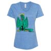 Women's Snow Heather Jersey V-Neck T-Shirt Thumbnail