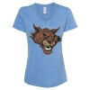 Women's Snow Heather Jersey V-Neck T-Shirt Thumbnail