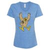 Women's Snow Heather Jersey V-Neck T-Shirt Thumbnail