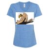 Women's Snow Heather Jersey V-Neck T-Shirt Thumbnail