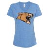 Women's Snow Heather Jersey V-Neck T-Shirt Thumbnail
