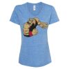 Women's Snow Heather Jersey V-Neck T-Shirt Thumbnail