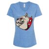 Women's Snow Heather Jersey V-Neck T-Shirt Thumbnail