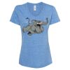 Women's Snow Heather Jersey V-Neck T-Shirt Thumbnail