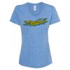 Women's Snow Heather Jersey V-Neck T-Shirt Thumbnail