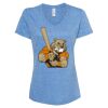 Women's Snow Heather Jersey V-Neck T-Shirt Thumbnail