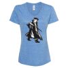 Women's Snow Heather Jersey V-Neck T-Shirt Thumbnail
