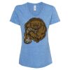 Women's Snow Heather Jersey V-Neck T-Shirt Thumbnail