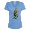 Women's Snow Heather Jersey V-Neck T-Shirt Thumbnail