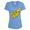 Women's Snow Heather Jersey V-Neck T-Shirt Thumbnail