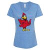 Women's Snow Heather Jersey V-Neck T-Shirt Thumbnail