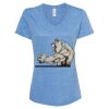 Women's Snow Heather Jersey V-Neck T-Shirt Thumbnail
