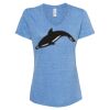 Women's Snow Heather Jersey V-Neck T-Shirt Thumbnail