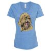 Women's Snow Heather Jersey V-Neck T-Shirt Thumbnail