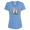 Women's Snow Heather Jersey V-Neck T-Shirt Thumbnail