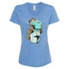 Women's Snow Heather Jersey V-Neck T-Shirt Thumbnail