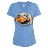 Women's Snow Heather Jersey V-Neck T-Shirt Thumbnail