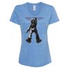 Women's Snow Heather Jersey V-Neck T-Shirt Thumbnail