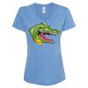 Women's Snow Heather Jersey V-Neck T-Shirt Thumbnail